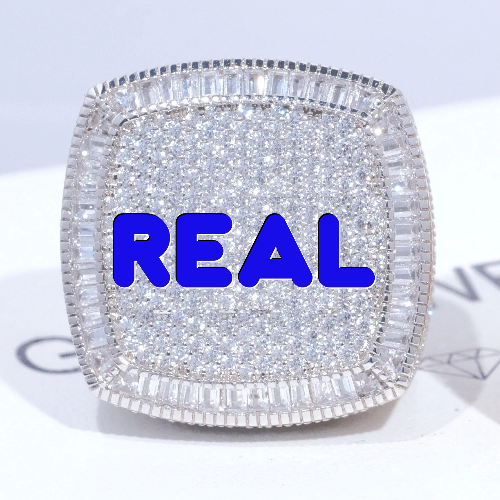 CUSTOM LETTER 3D ICED RING