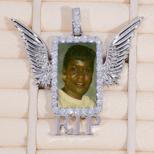 RIP WING 3D CUSTOM PICTURE PENDANT