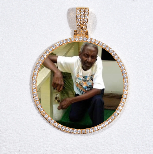 MEDIUM 3D CIRCLE CUSTOM PICTURE PENDANT