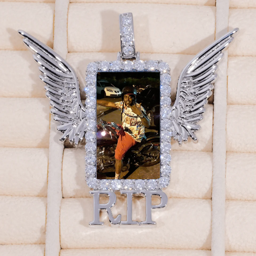 RIP WING 3D CUSTOM PICTURE PENDANT