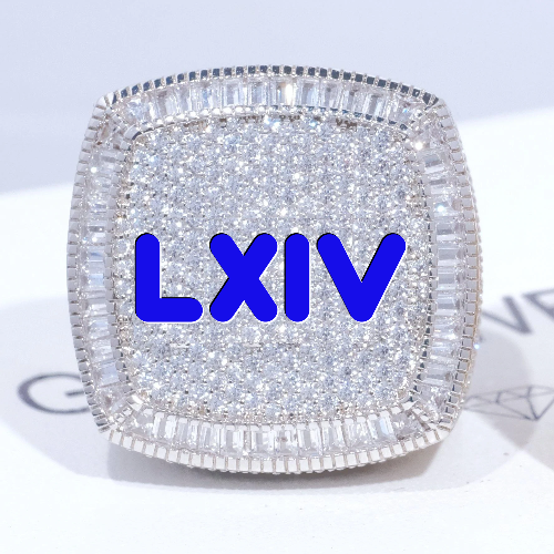 CUSTOM LETTER 3D ICED RING