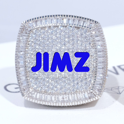 CUSTOM LETTER 3D ICED RING