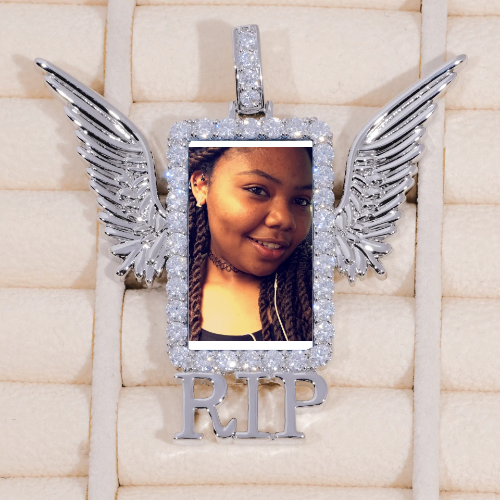 RIP WING 3D CUSTOM PICTURE PENDANT