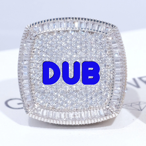 CUSTOM LETTER 3D ICED RING