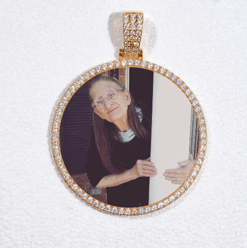 MEDIUM 3D CIRCLE CUSTOM PICTURE PENDANT