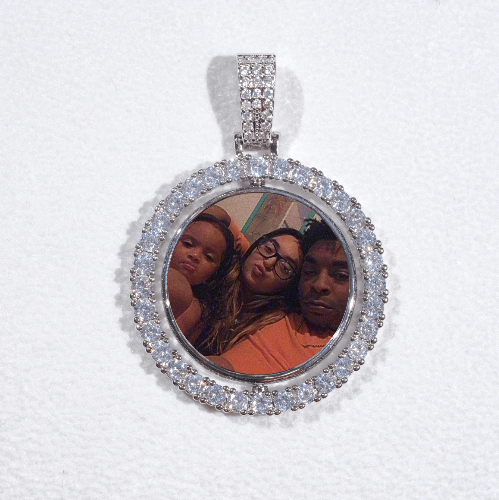3D Spinning 2-Faced Custom Picture Pendant