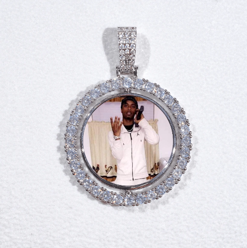 3D Spinning 2-Faced Custom Picture Pendant