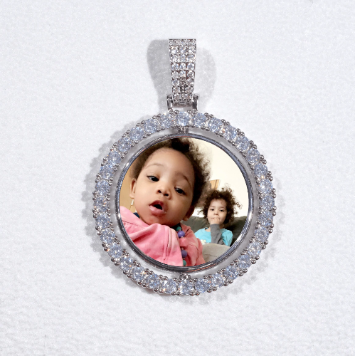 3D Spinning 2-Faced Custom Picture Pendant