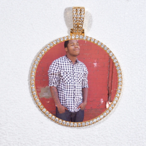MEDIUM 3D CIRCLE CUSTOM PICTURE PENDANT