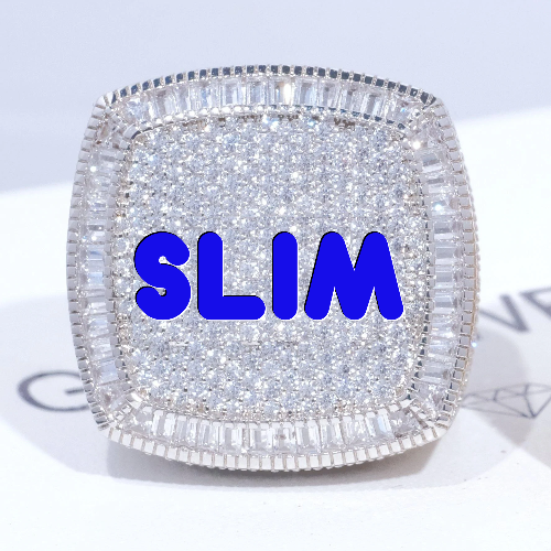 CUSTOM LETTER 3D ICED RING