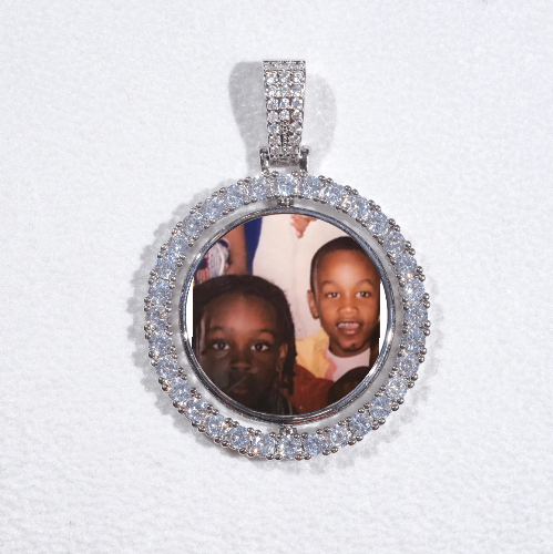 3D Spinning 2-Faced Custom Picture Pendant