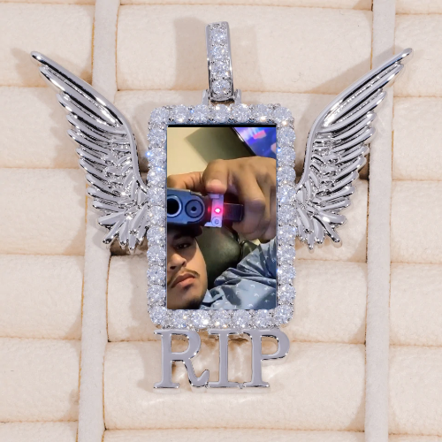 RIP WING 3D CUSTOM PICTURE PENDANT