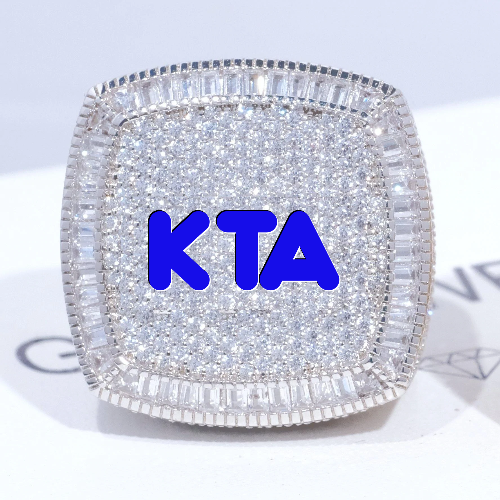 CUSTOM LETTER 3D ICED RING