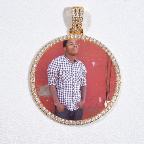 MEDIUM 3D CIRCLE CUSTOM PICTURE PENDANT