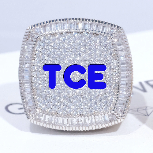 CUSTOM LETTER 3D ICED RING