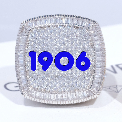 CUSTOM LETTER 3D ICED RING
