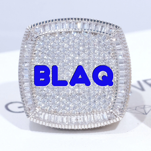 CUSTOM LETTER 3D ICED RING