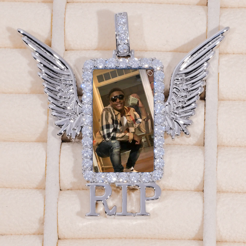 RIP WING 3D CUSTOM PICTURE PENDANT