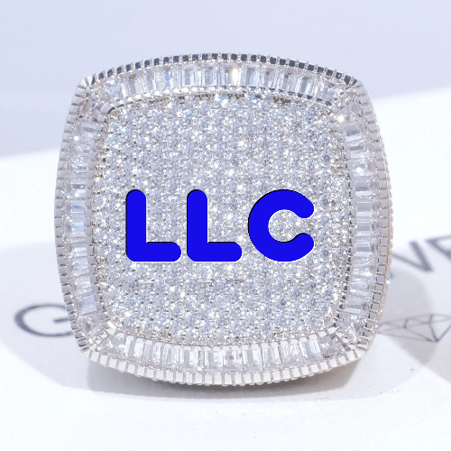 CUSTOM LETTER 3D ICED RING