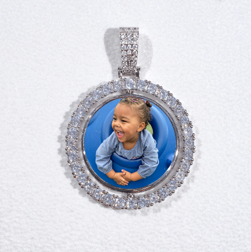 3D Spinning 2-Faced Custom Picture Pendant
