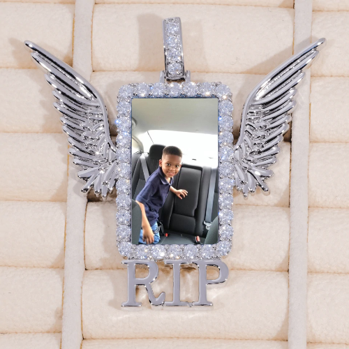 RIP WING 3D CUSTOM PICTURE PENDANT