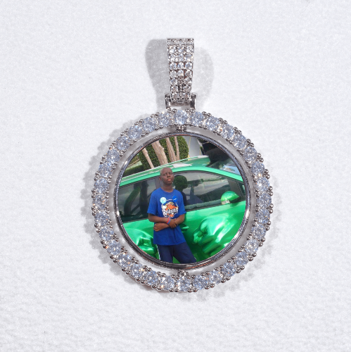 3D Spinning 2-Faced Custom Picture Pendant
