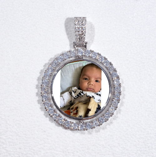 3D Spinning 2-Faced Custom Picture Pendant