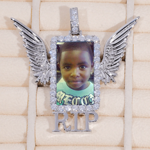 RIP WING 3D CUSTOM PICTURE PENDANT