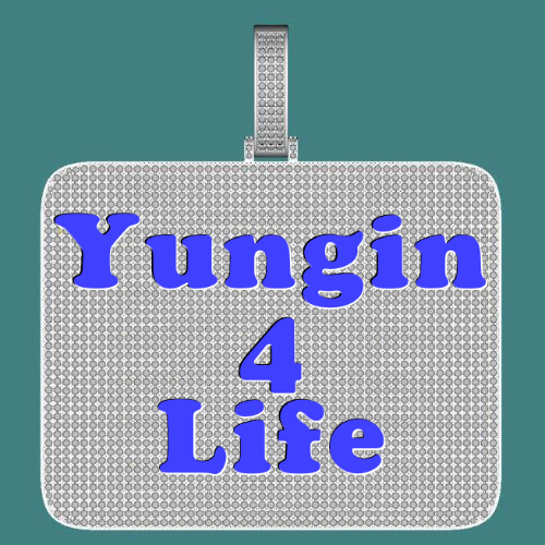 CUSTOM LETTER NECKLACE 3D BIG SQUARE