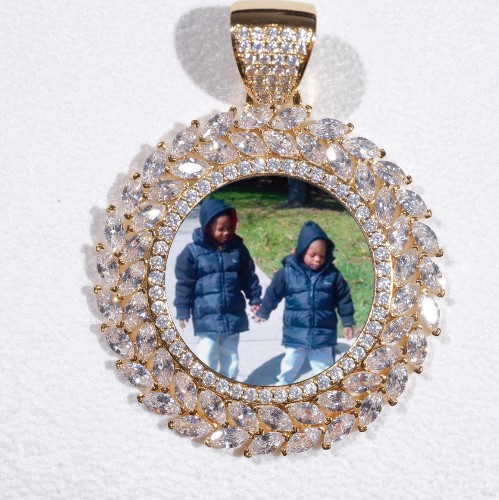 Large 3D Wheat Ear Custom Picture Pendant