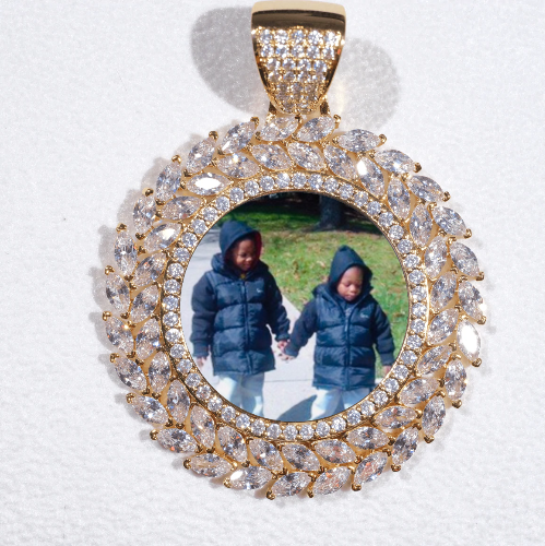 Large 3D Wheat Ear Custom Picture Pendant