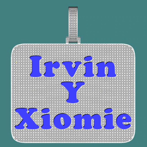 CUSTOM LETTER NECKLACE 3D BIG SQUARE