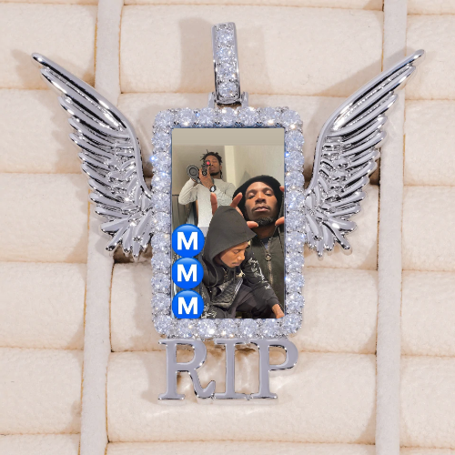RIP WING 3D CUSTOM PICTURE PENDANT