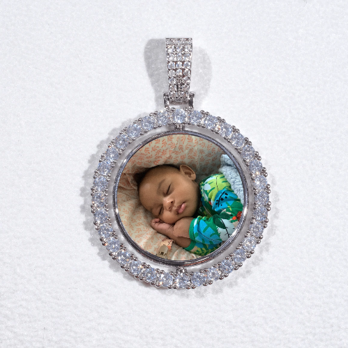 3D Spinning 2-Faced Custom Picture Pendant