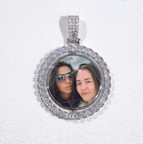 3D Spinning 2-Faced Custom Picture Pendant