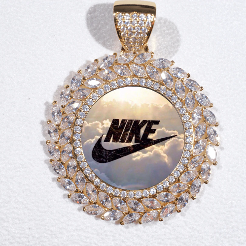 Large 3D Wheat Ear Custom Picture Pendant