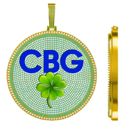 CUSTOM LETTER NECKLACE 3D BIG DISC