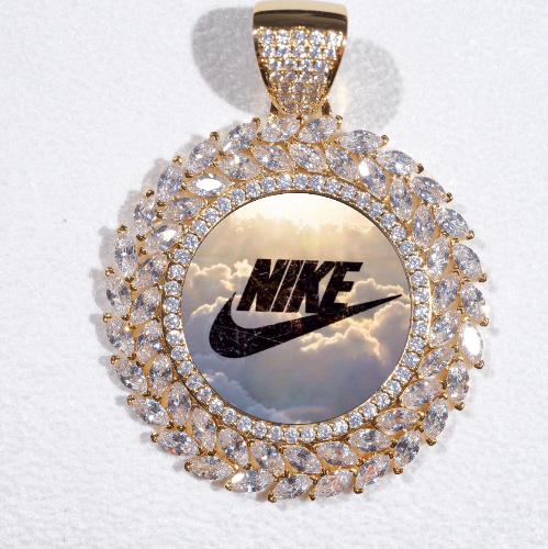 Large 3D Wheat Ear Custom Picture Pendant