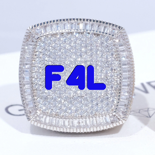 CUSTOM LETTER 3D ICED RING