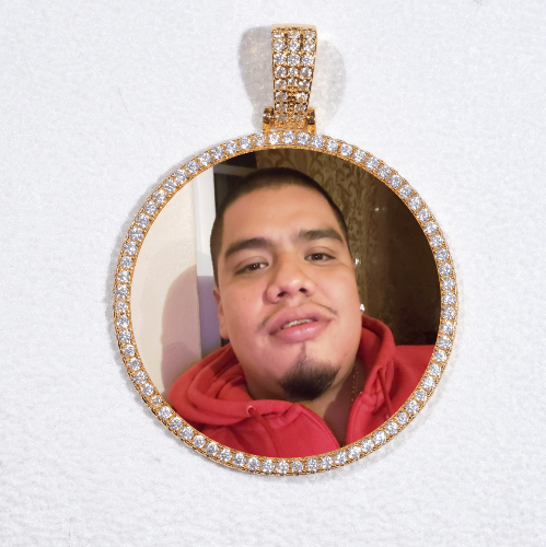 MEDIUM 3D CIRCLE CUSTOM PICTURE PENDANT
