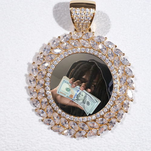 Large 3D Wheat Ear Custom Picture Pendant