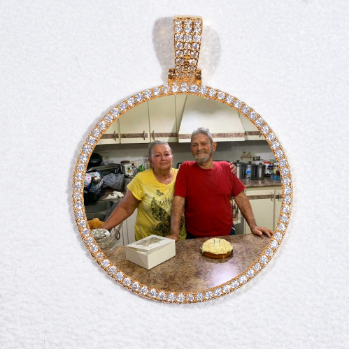 MEDIUM 3D CIRCLE CUSTOM PICTURE PENDANT