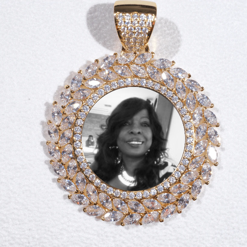 Large 3D Wheat Ear Custom Picture Pendant