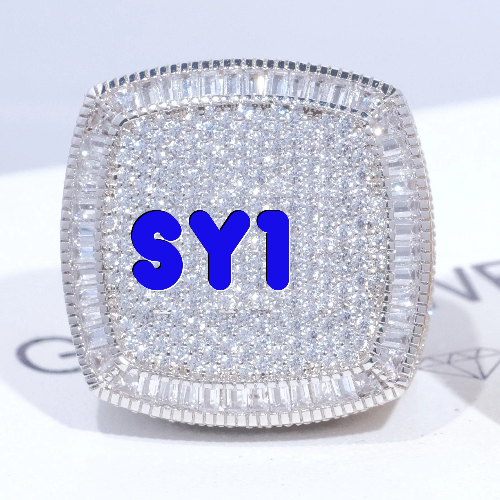 CUSTOM LETTER 3D ICED RING