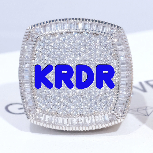 CUSTOM LETTER 3D ICED RING