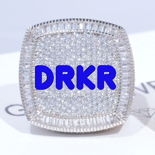 CUSTOM LETTER 3D ICED RING