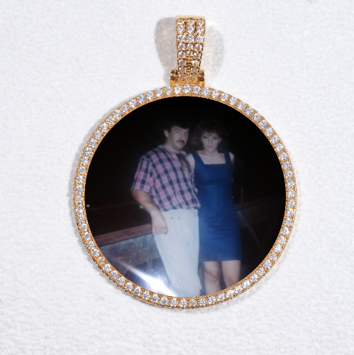 MEDIUM 3D CIRCLE CUSTOM PICTURE PENDANT