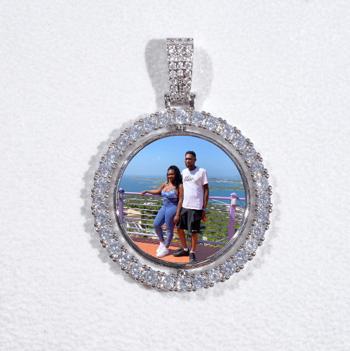 3D Spinning 2-Faced Custom Picture Pendant