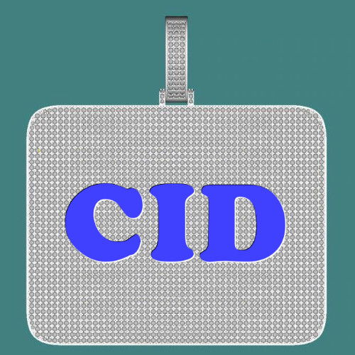 CUSTOM LETTER NECKLACE 3D BIG SQUARE