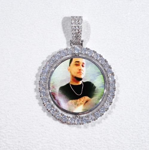 3D Spinning 2-Faced Custom Picture Pendant